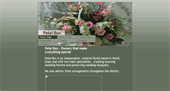 Desktop Screenshot of petalbox.co.uk
