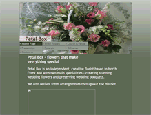 Tablet Screenshot of petalbox.co.uk